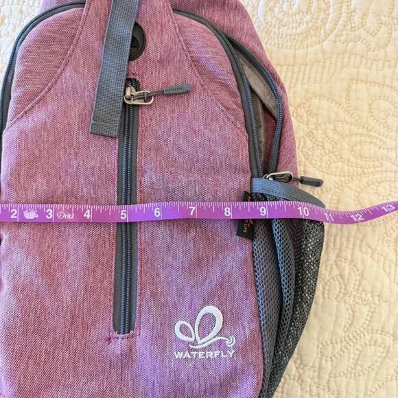WATERFLY Crossbody Sling Backpack Sling Bag Travel Hiking Chest Bag Daypack - Picture 5 of 6